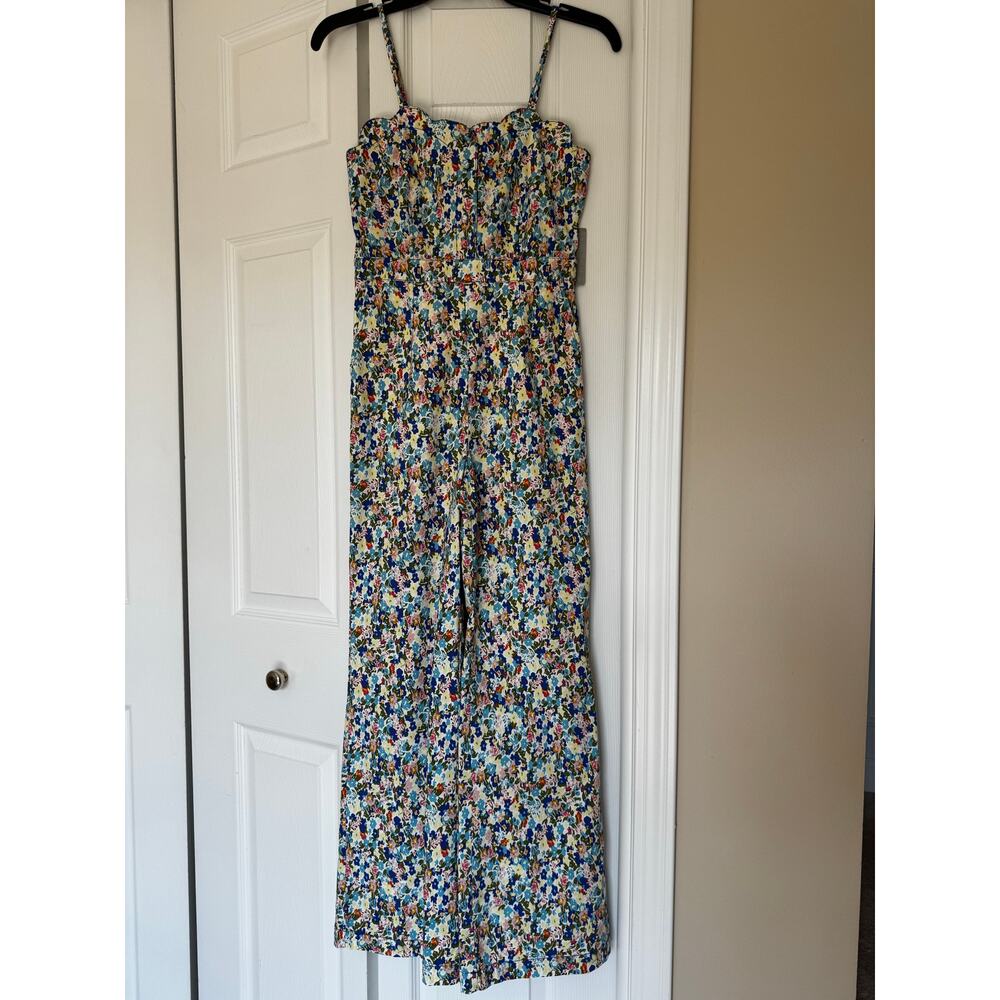 Scallop neckline jumpsuit
